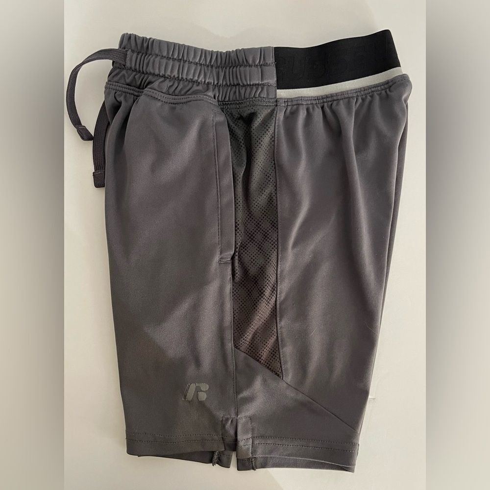 Boy’s Russell Gray Athletic Shorts.